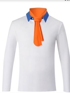 Fred/Scooby Doo Costume Shirt And Scarf Ascot